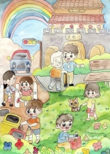 《我的壽州，我的家》 畢景沐 7歲 壽縣縣直機(jī)關(guān)幼兒園  大二班