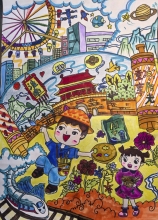 《古城童夢(mèng)，壽春印象》曹韻琛 9歲 壽縣壽春小學(xué)三（6）班